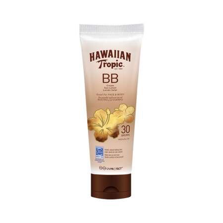 BB Crème, Hawaiian Tropic, tube 150 ml, prix indicatif : 12,90 €