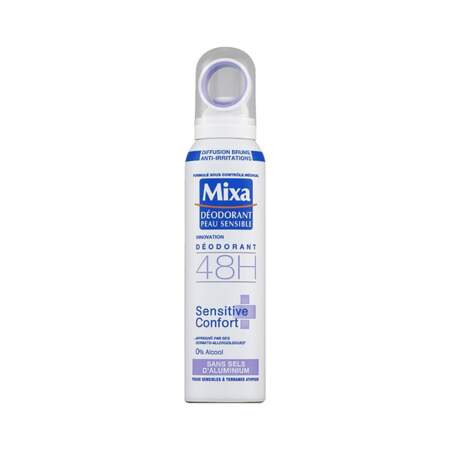 Sensitive Confort - Déodorant Spray, Mixa, spray 150 ml, prix indicatif : 4,05 €