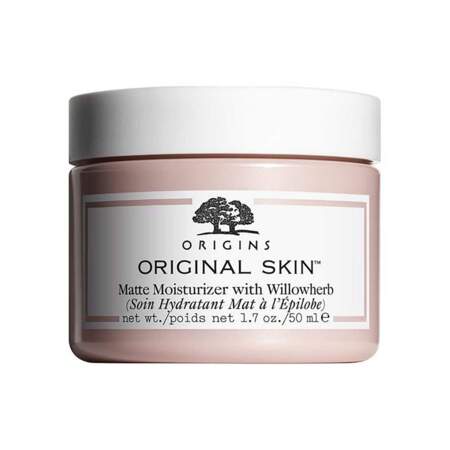 Original Skin - Soin Hydratant Mat à L'Épilobe, Origins, pot 30 ml, prix indicatif : 19,50 €