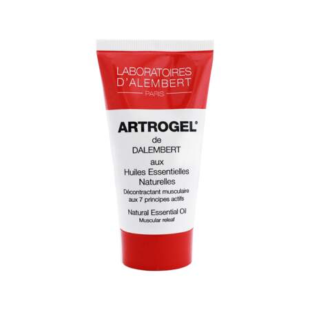 48 - Artrogel aux huiles essentielles, Laboratoires d'Alembert, tube 40 ml, prix indicatif : 10 €