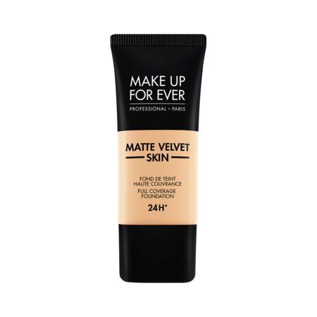 Matte Velvet Skin Fluide Foundation, Make Up Forever, tube 30 ml, prix indicatif : 39 €