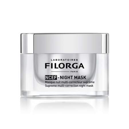NCEF-Night Mask - Masque Nuit Multi-Correcteur Suprême, Filorga, pot 50 ml, prix indicatif : 61,90 €