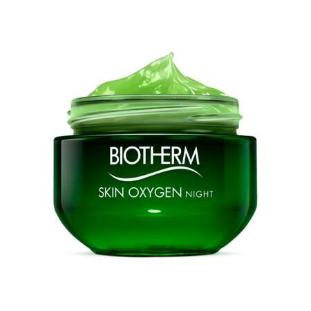 Skin Oxygen Night - Soin de Nuit Revitalisant, Biotherm, pot 50 ml, prix indicatif : 49,50 €