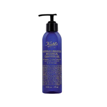 Midnight Recovery Cleansing Oil, Kiehl's, flacon pompe 175 ml, prix indicatif : 32 €