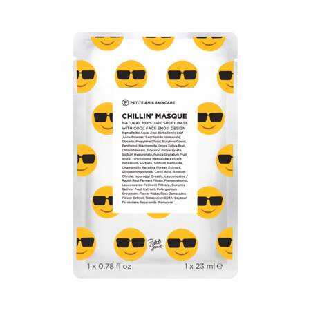 Emoji Chillin' Masque, Petite Amie Skincare, unidose, prix indicatif : 6,90 €