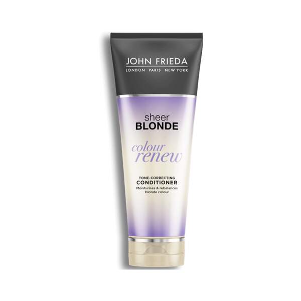 Sheer Blonde - Color Renew - Soin Démêlant, John Frieda, tube 250 ml, prix indicatif : 8,40 €