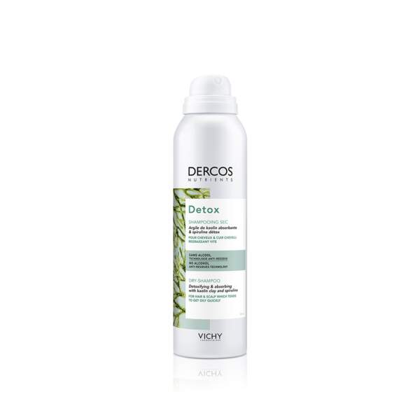 Dercos Nutrients Detox - Shampooing Sec, Vichy, prix indicatif : 11,40 €