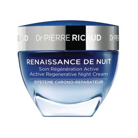 Renaissance Nuit - Soin Régénération Active, Dr Pierre Ricaud, pot 40 ml, prix indicatif : 40 €