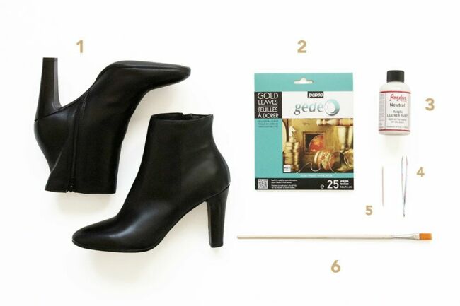 bottines dorées promod