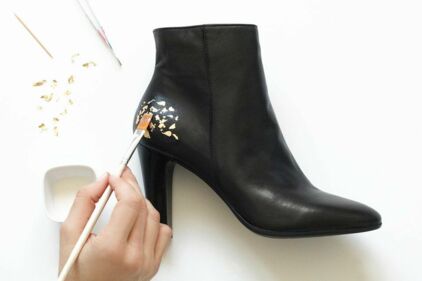 bottines dorées promod