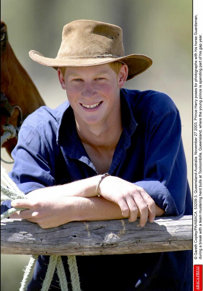 Le Prince Harry en Australie en novembre 2003.