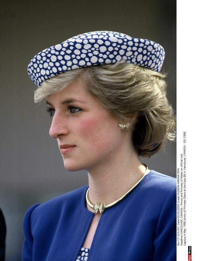 La princesse Diana en mai 1986 à Vancouver, au Canada.