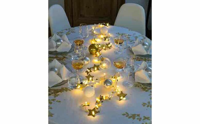 LIGHTS4FUN Guirlande lumineuse de Noël 20 Bougies blanches LED Blanc Chaud à pince pour