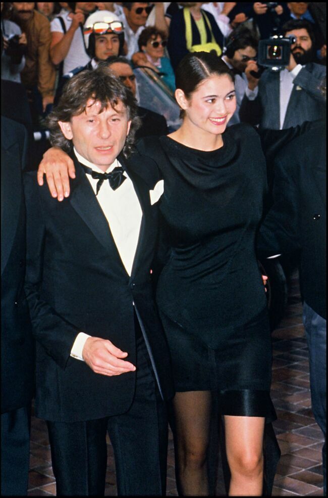 Charlotte Lewis et Roman Polanski au Festival de Cannes en 1986