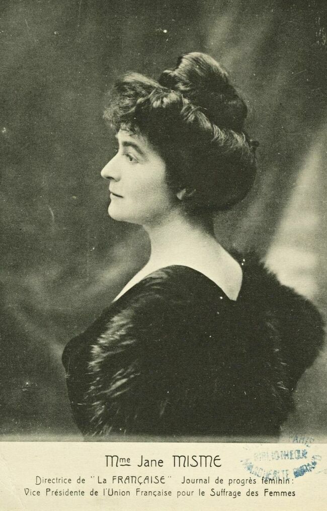 Jane Misme, directrice de « La Française » : carte postale.