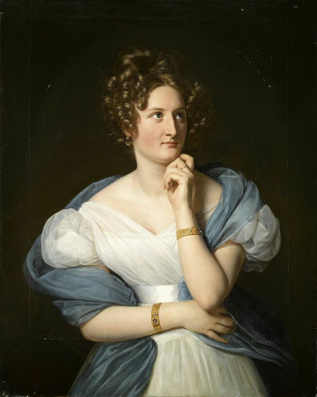 Portrait de Delphine de Girardin par Louis Hersent (1824), château de Versailles.