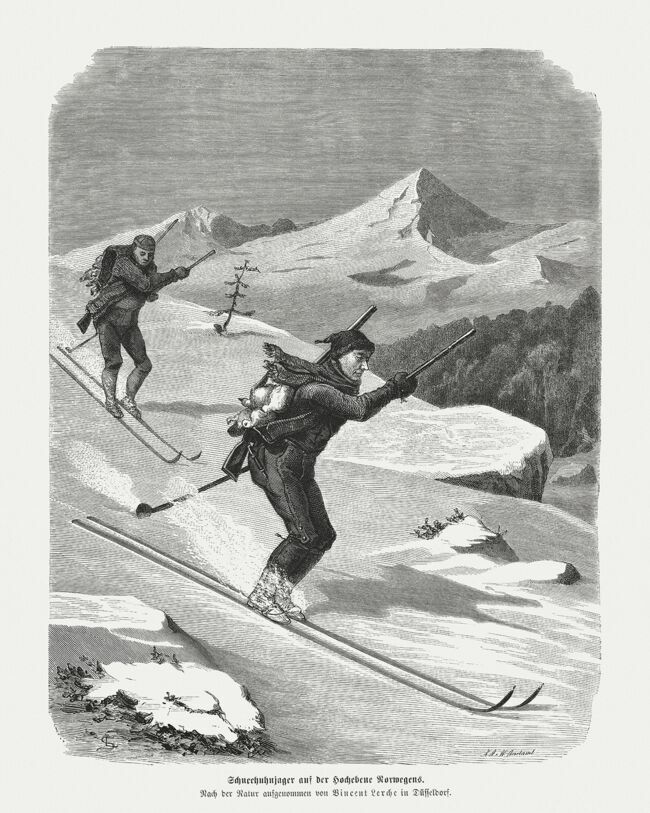 Grâce au talon libre, le skieur semble danser sur la piste.