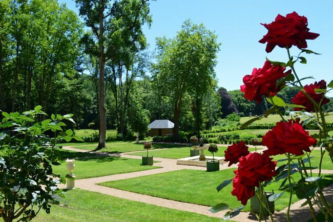 Le parc de quinze hectares se déploie au cœur de la ville d’Amboise.