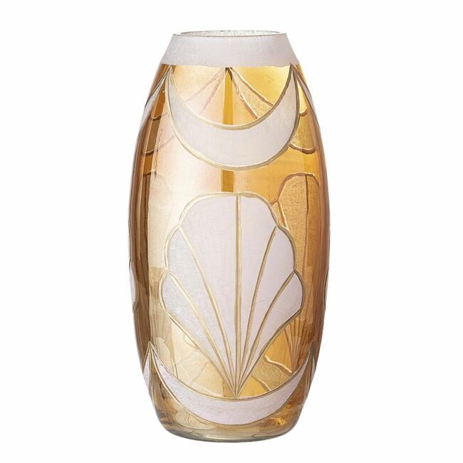 Vase en verre, H 25,5 cm. Bloomingville, 33,50 €.
