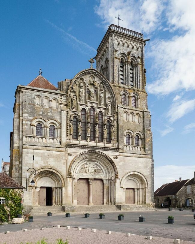 La basilique Sainte-Marie-Madeleine de Vézelay.