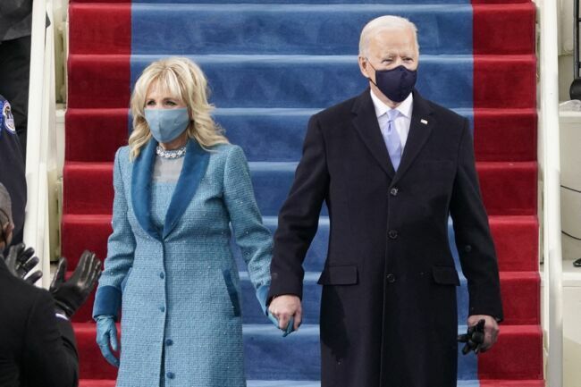 Jill Biden et Joe Biden, 46ème président des Etats-Unis, à Washington, le 20 janvier 2021.