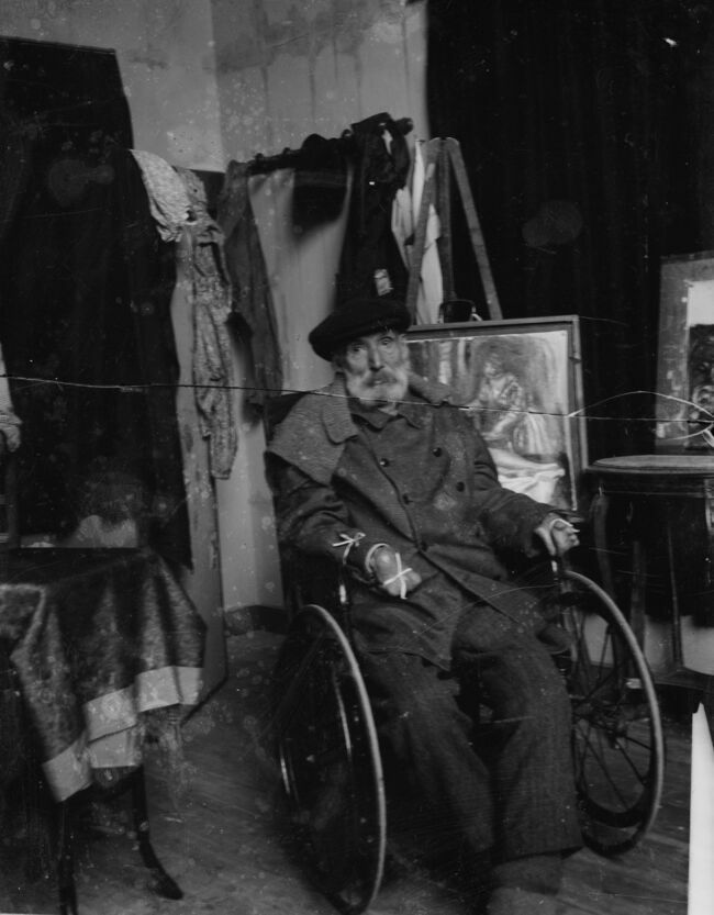 Renoir dans son atelier.