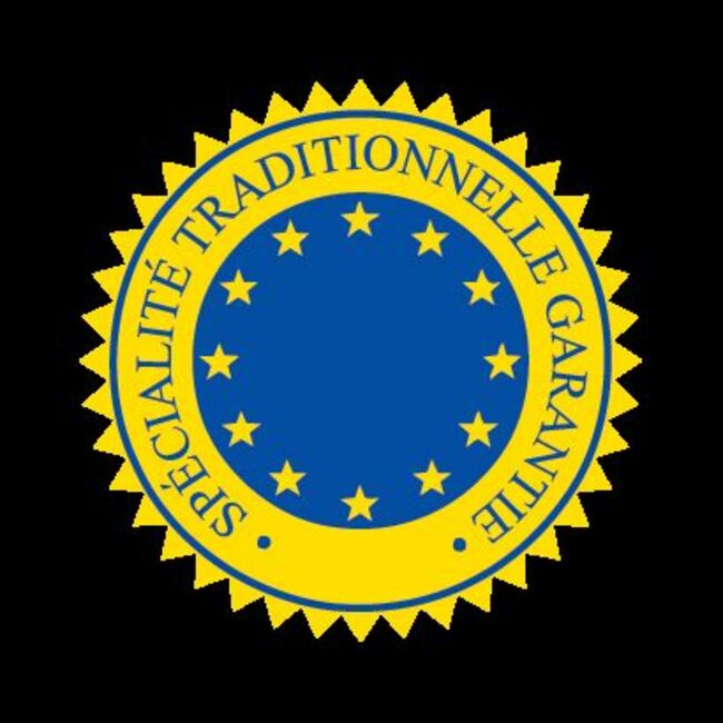 Logo Européen de la Spécialité traditionnelle garantie.