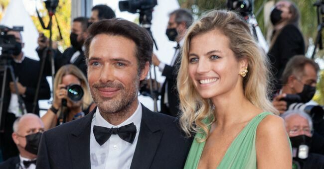 Nicolas Bedos et Pauline Desmonts au festival Cineroman, à Nice, en juin 2021.