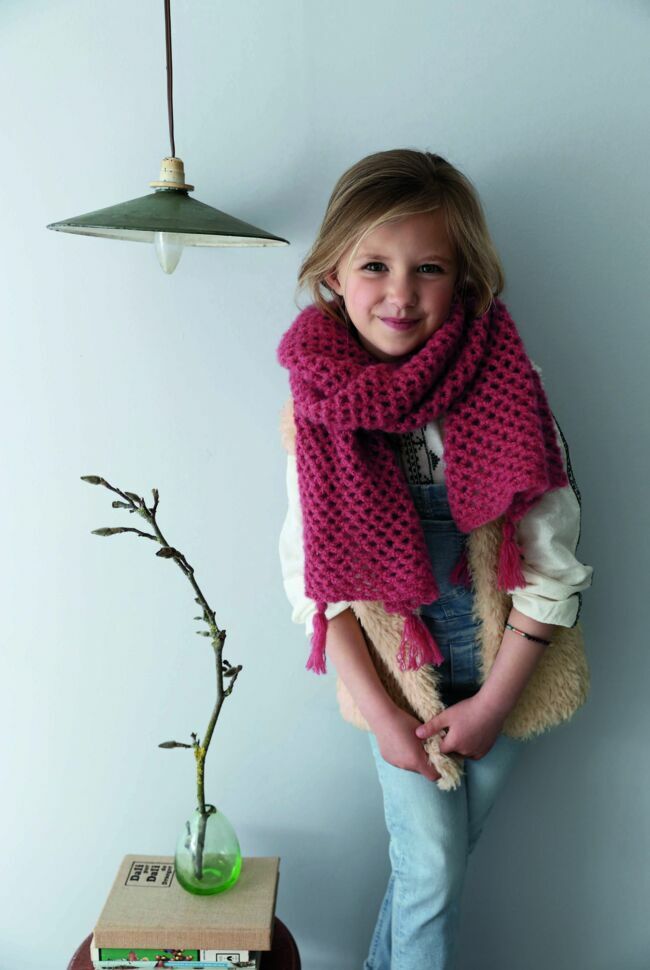 Crochet : notre tuto facile pour faire une écharpe pour enfant en