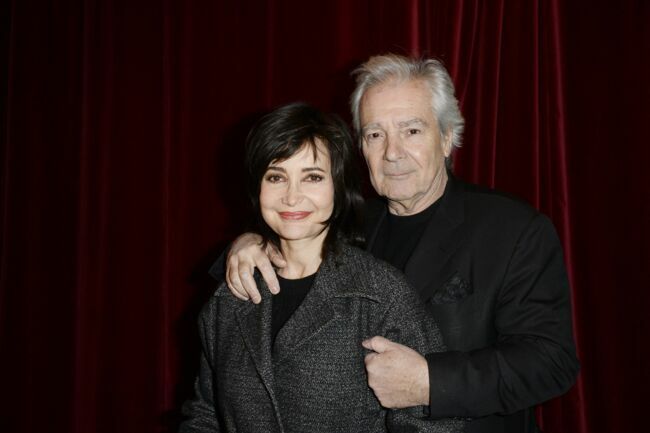Pierre Arditi et sa femme Evelyne Bouix au Théatre de Paris le 19 janvier 2016.