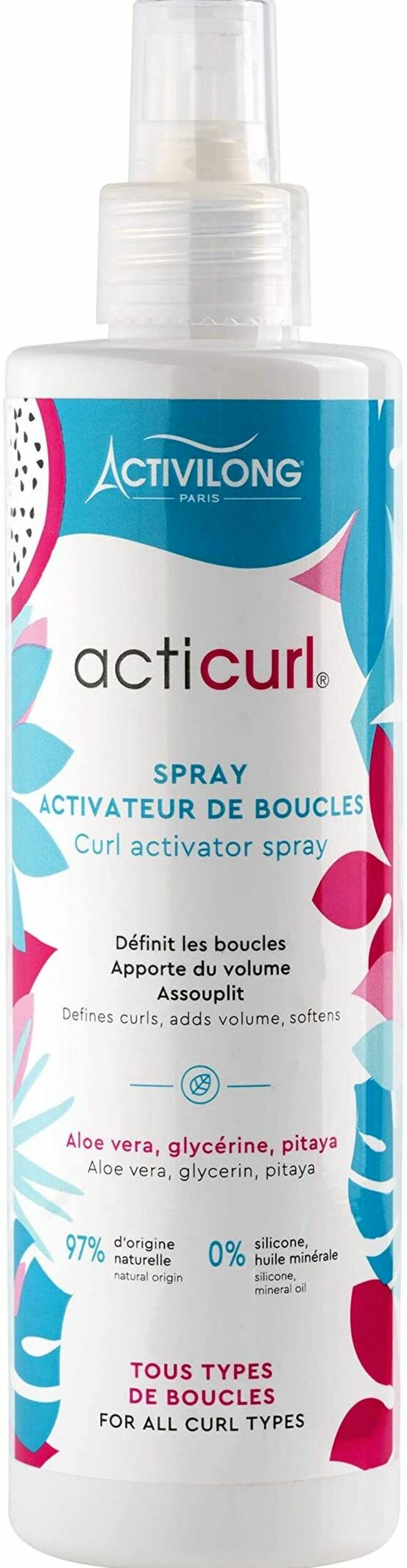 Spray activateur de boucles Acticurl, Activilong, 8,90€.