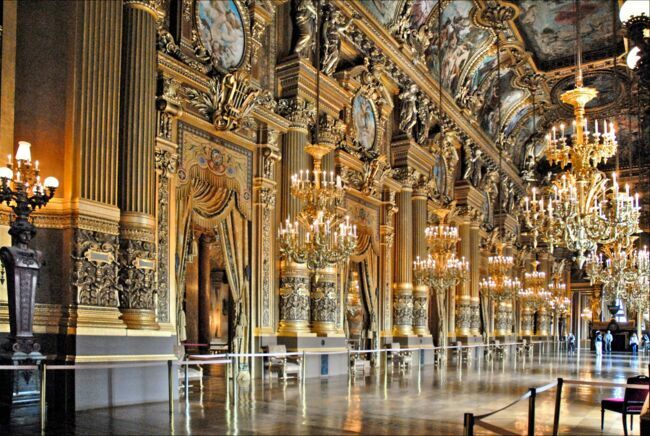 Le grand foyer de l'Opéra Garnier.