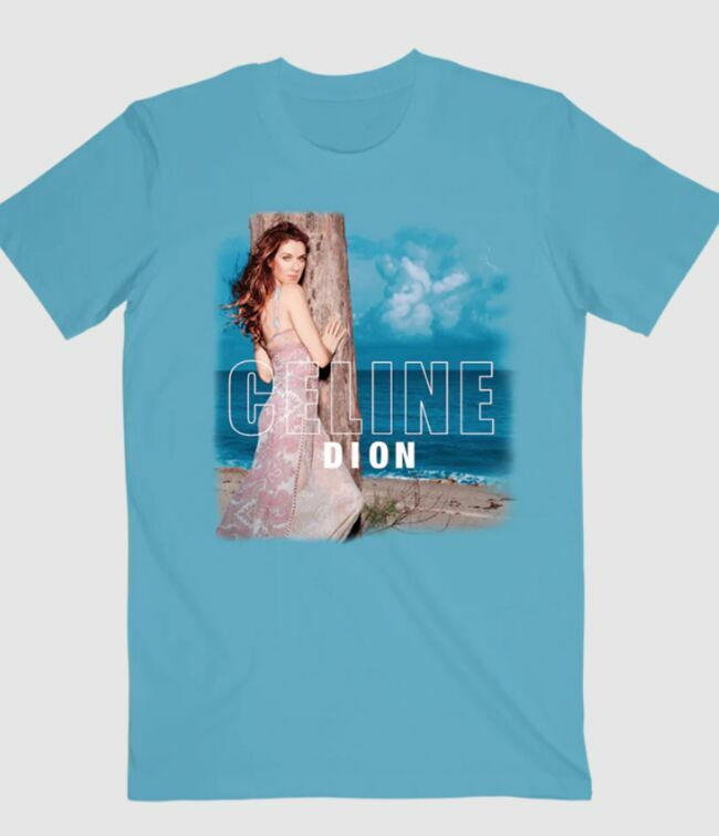 T-shirt A New Day Has Come, Site officiel de Céline Dion, 37,12 €.