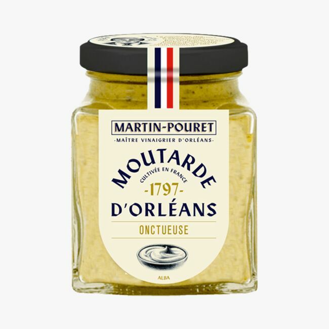 Moutarde onctueuse d’Orléans, Martin- Pouret, 4,20 € le pot de 95 gr.
