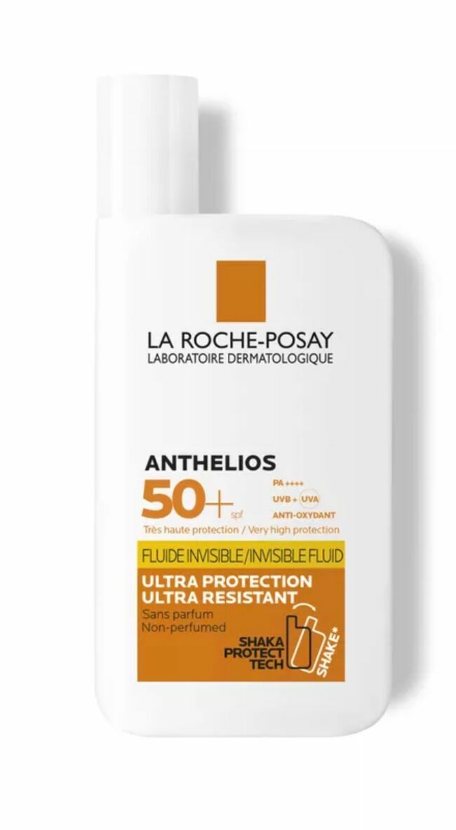 Fluide invisible Anthelios SPF50+ de La Roche-Posay, 14,90€ sur l'e-shop.