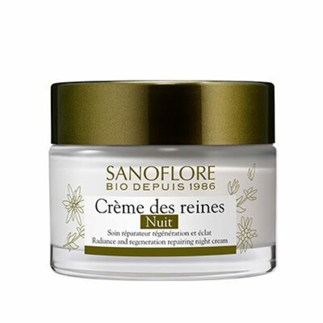 Crème des Reines Nuit Anti-Âge, Certifiée Bio, Sanoflore, 42,90€.