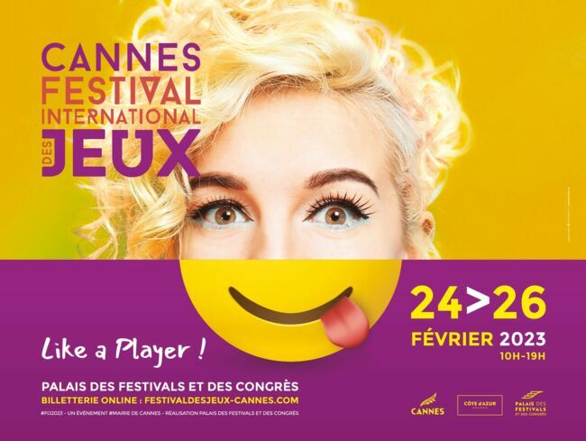 Affiche du Festival international des jeux de Cannes.