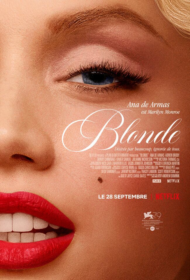 L'affiche de Blonde, d'Andrew Dominik.