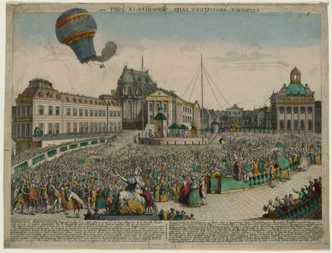 Expérience aérostatique faite à Versailles le 19 sept. 1783.