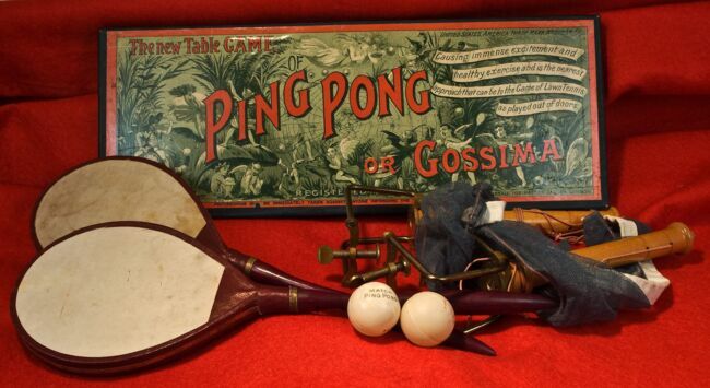 L’un des premiers coffrets de "Ping Pong" édités en Angleterre.