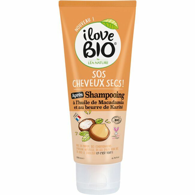 Après-shampooing SOS Cheveux Secs, I Love Bio, 6,20€.