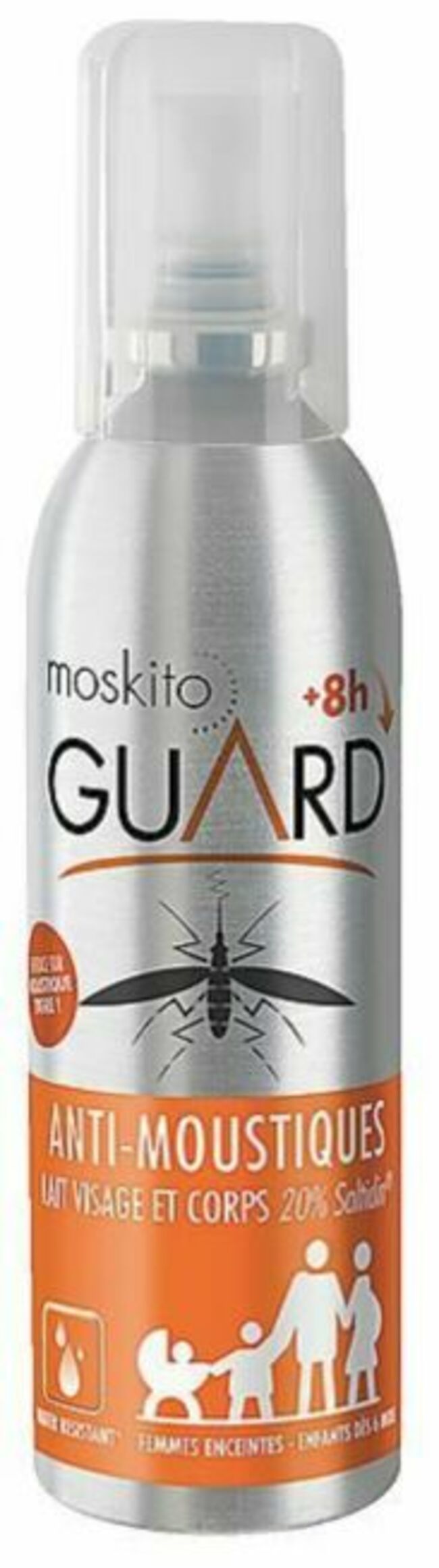 Spray anti-moustiques lait visage & corps Moskito Guard – 8,99 € pour 75 ml, en pharmacie et parapharmacie ainsi que sur moskitoguard.fr. 