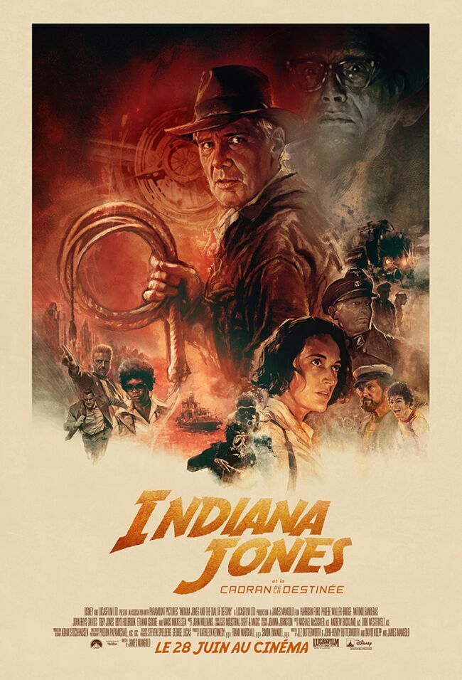 Indiana Jones et le Cadran de la destinée, en salle depuis le 28 juin 2023.