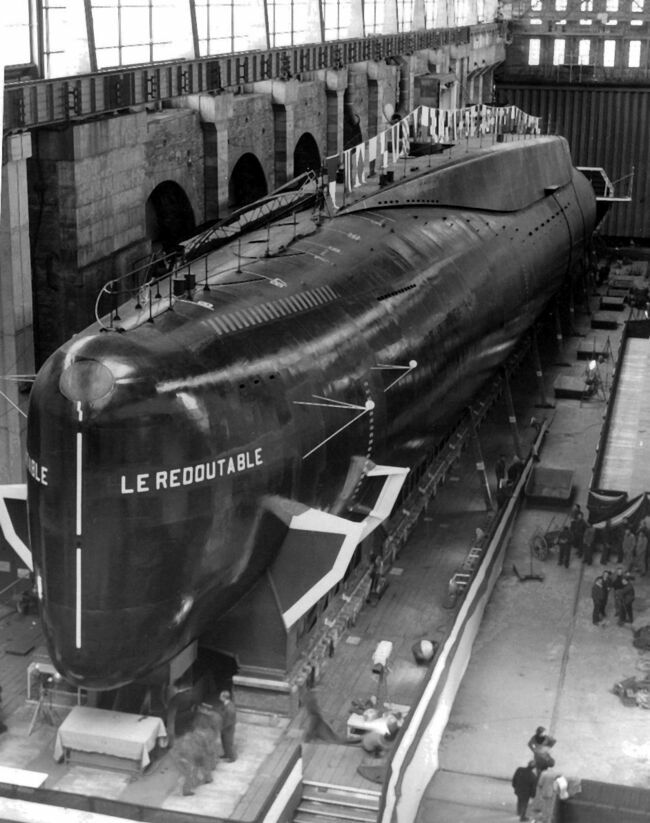 Le sous-marin Le Redoutable.