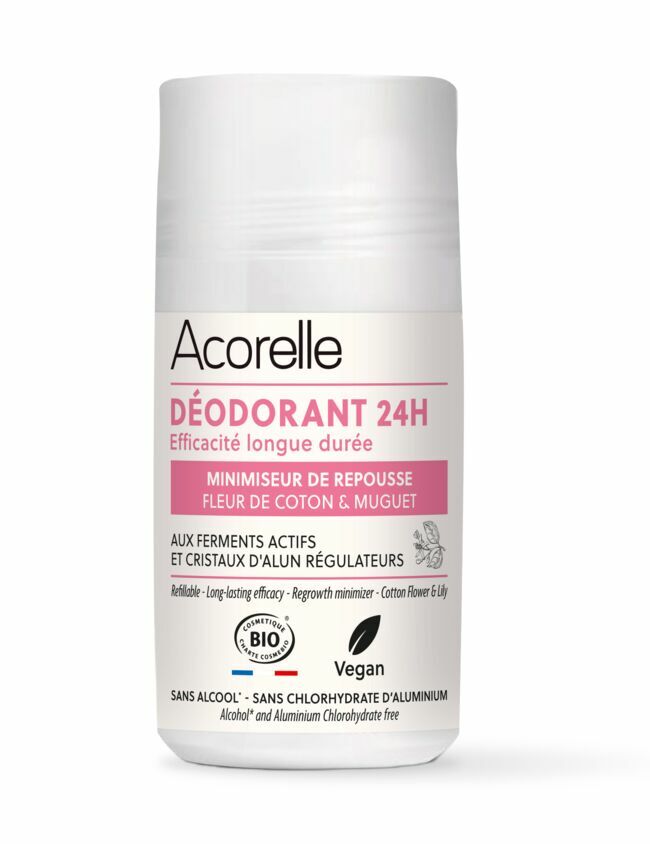 Déodorant 24h Minimiseur de Repousse, Acorelle, 6,95 €