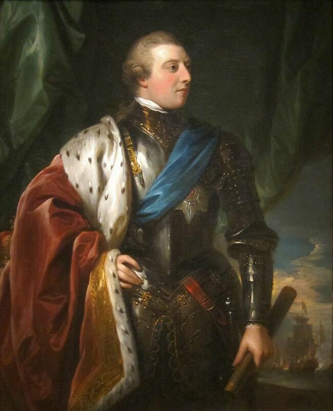Portrait de George III par Benjamin West, 1783.