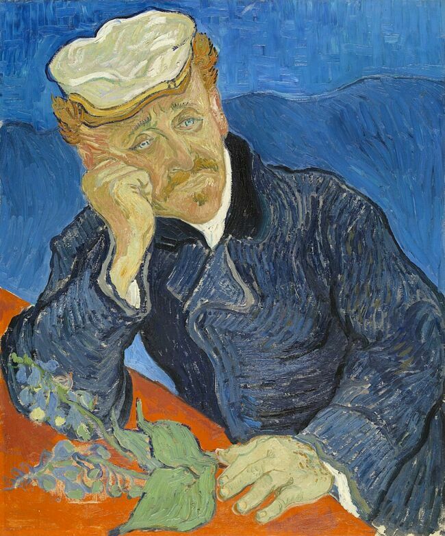 Le Docteur Paul Gachet (1890). Le médecin parisien, proche de nombreux artistes, a aidé Van Gogh à Auvers-sur-Oise.