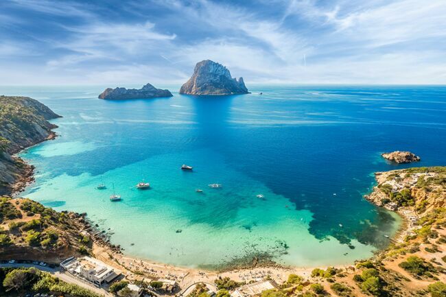 La plage de Cala d’Hort.