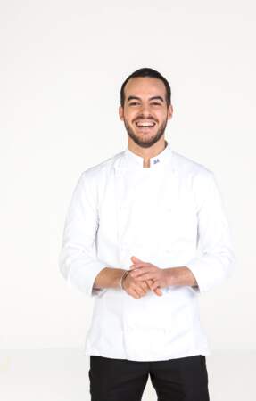Bruno Aubin, 31 ans, chef de cuisine à l'hôtel "Le Narcisse Blanc" à Paris.