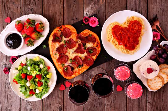 Menu Saint-Valentin : nos idées pour un repas en amoureux